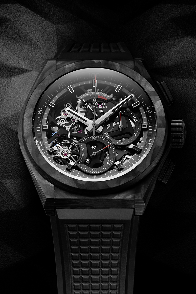DEFY El Primero 21 Black Carbon - 10.9000.9004/96.R921 DEFY El Primero 21 Black Carbon - 10.9000.9004/96.R921